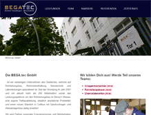 Tablet Screenshot of begatec.de